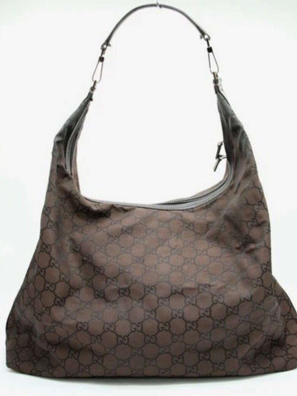 Gucci Nylon Monogram Hobo Extra Large - Dark Brown H4691147